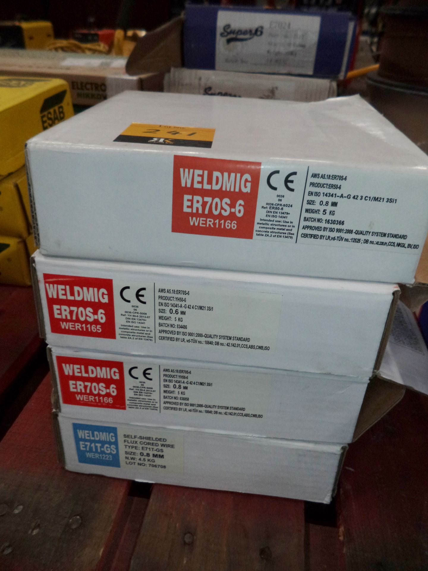 4 off 5kg packs of Weldmig wire, 0.6 - 0.8mm diameter IMPORTANT: Please remember goods - Image 2 of 2