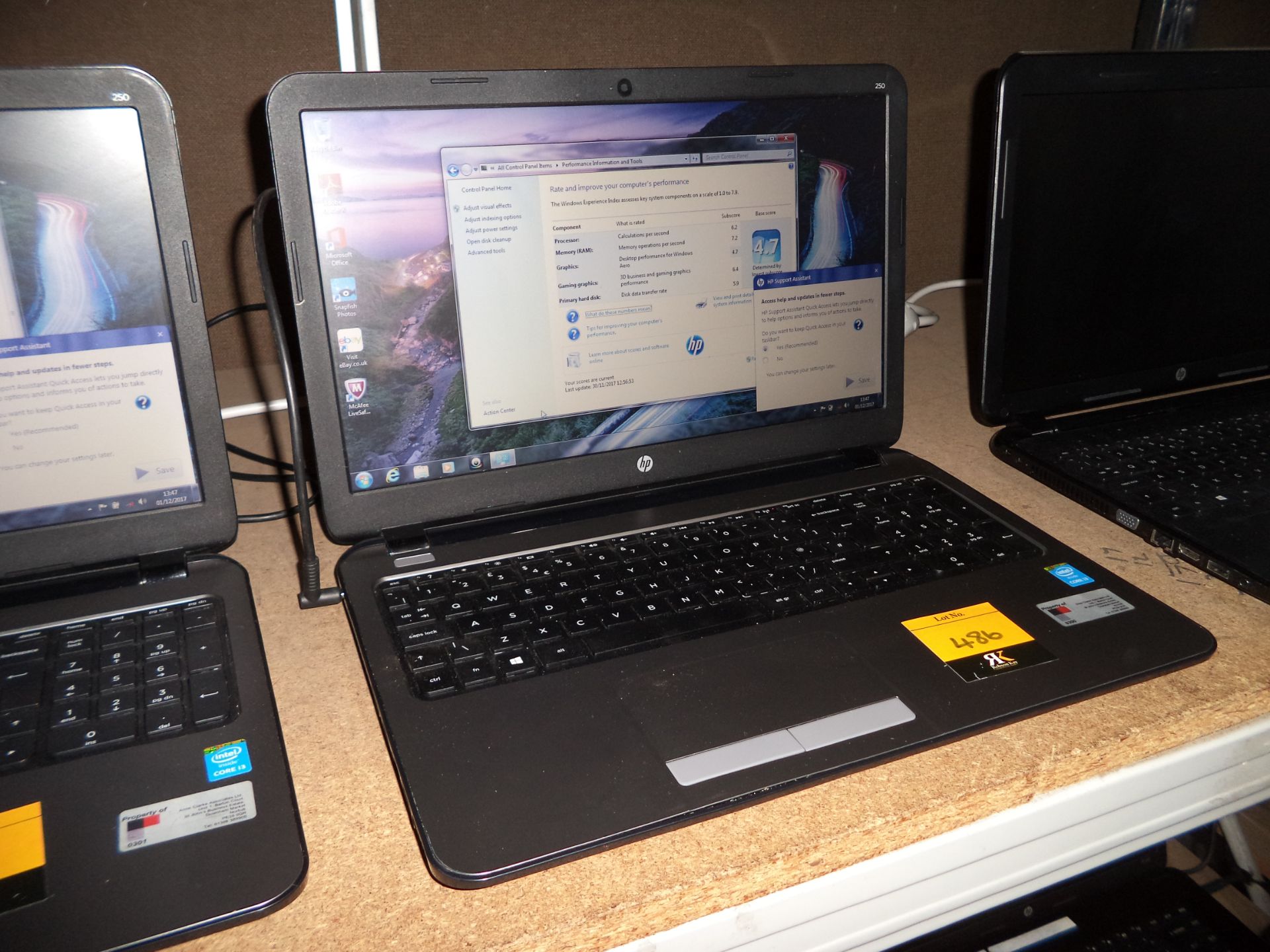 HP ProBook 250 G3 notebook computer with 15.6" widescreen display & built-in webcam, core i3-4005U