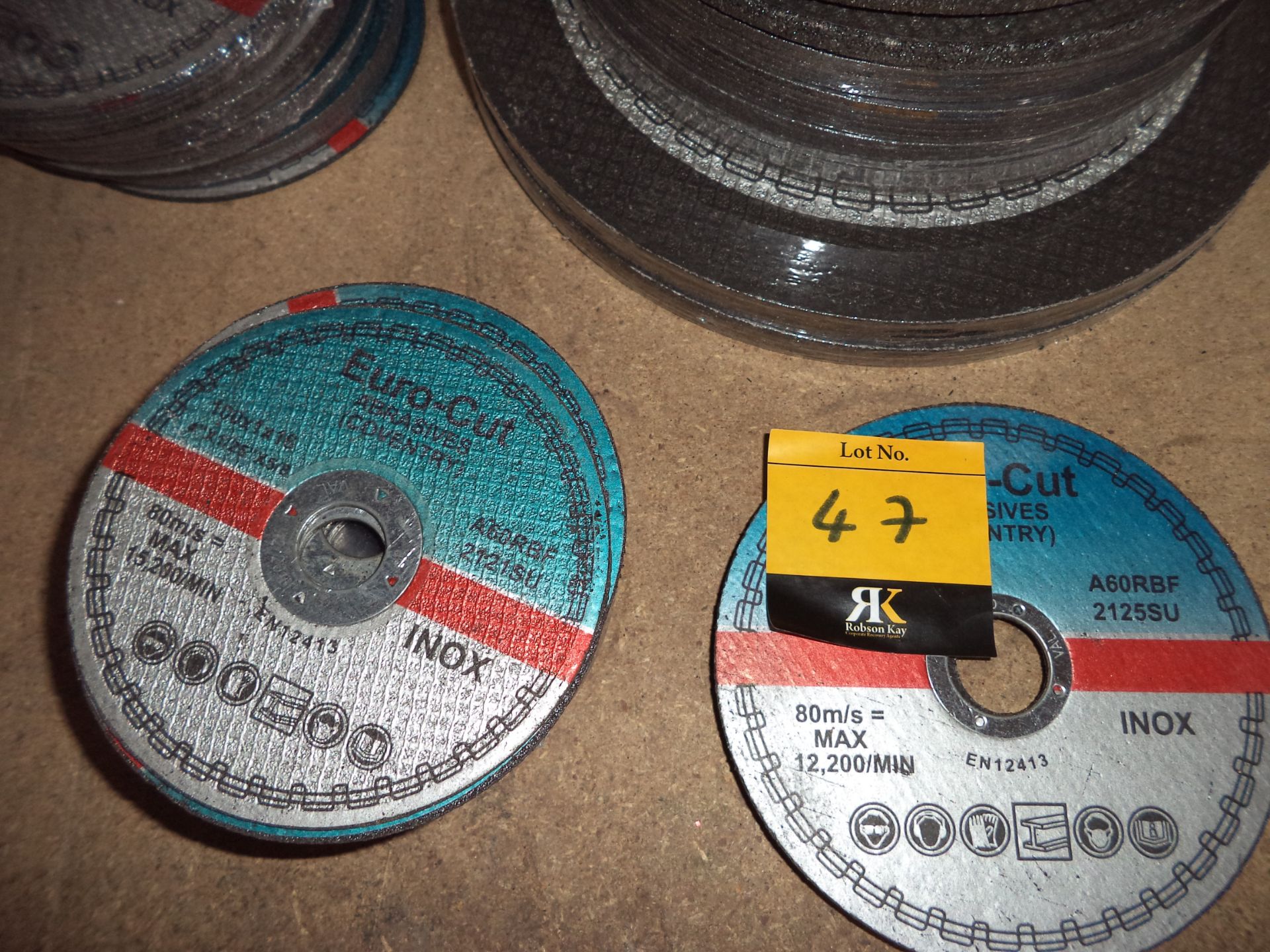 Wide variety of Euro-cut discs, in varying sizes, in 6 stacks as pictured - very approximately 170 - Image 2 of 4