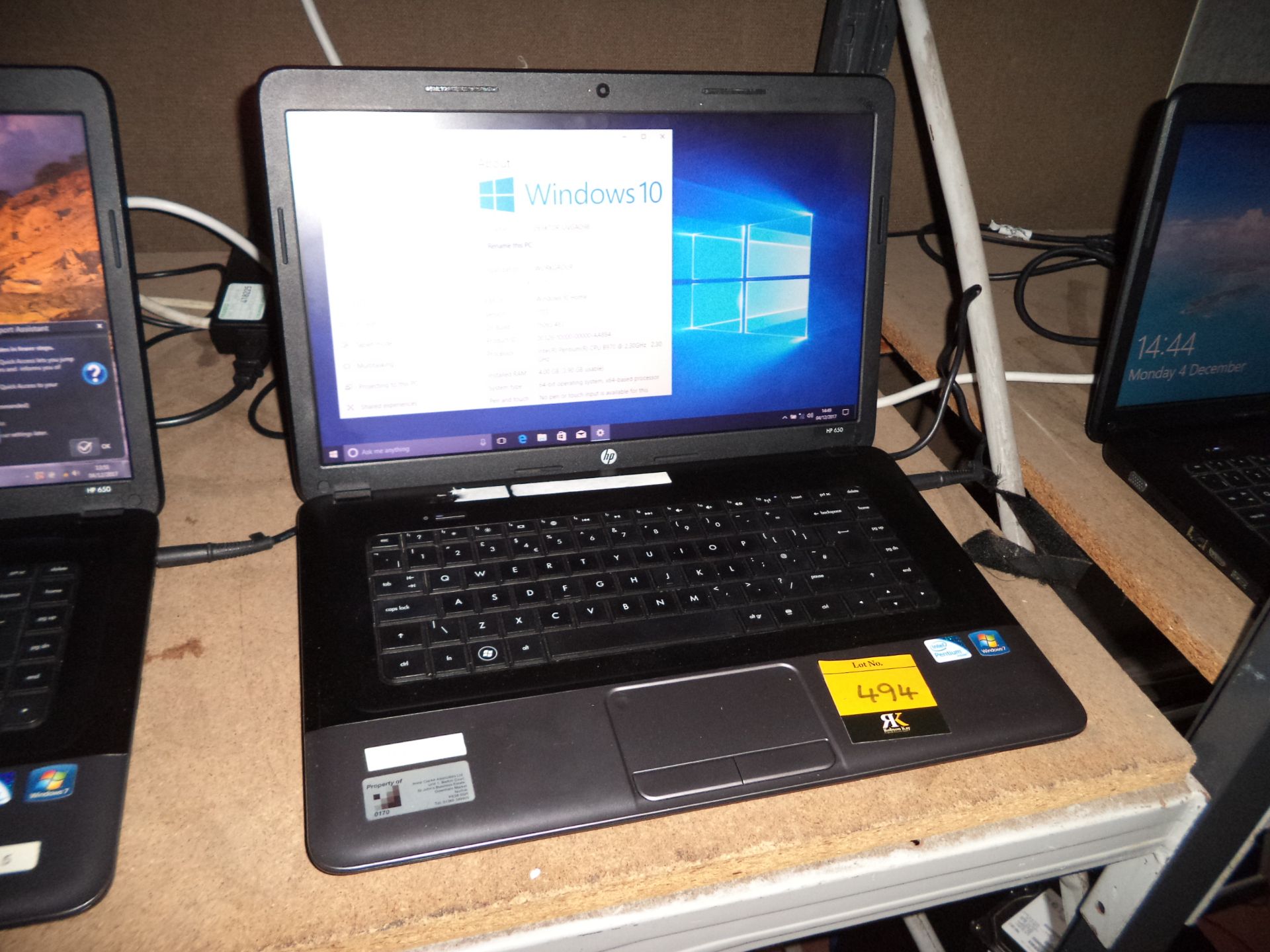HP ProBook 650 with 15.6" widescreen display & built-in webcam plus DVD writer, Intel Pentium CPU