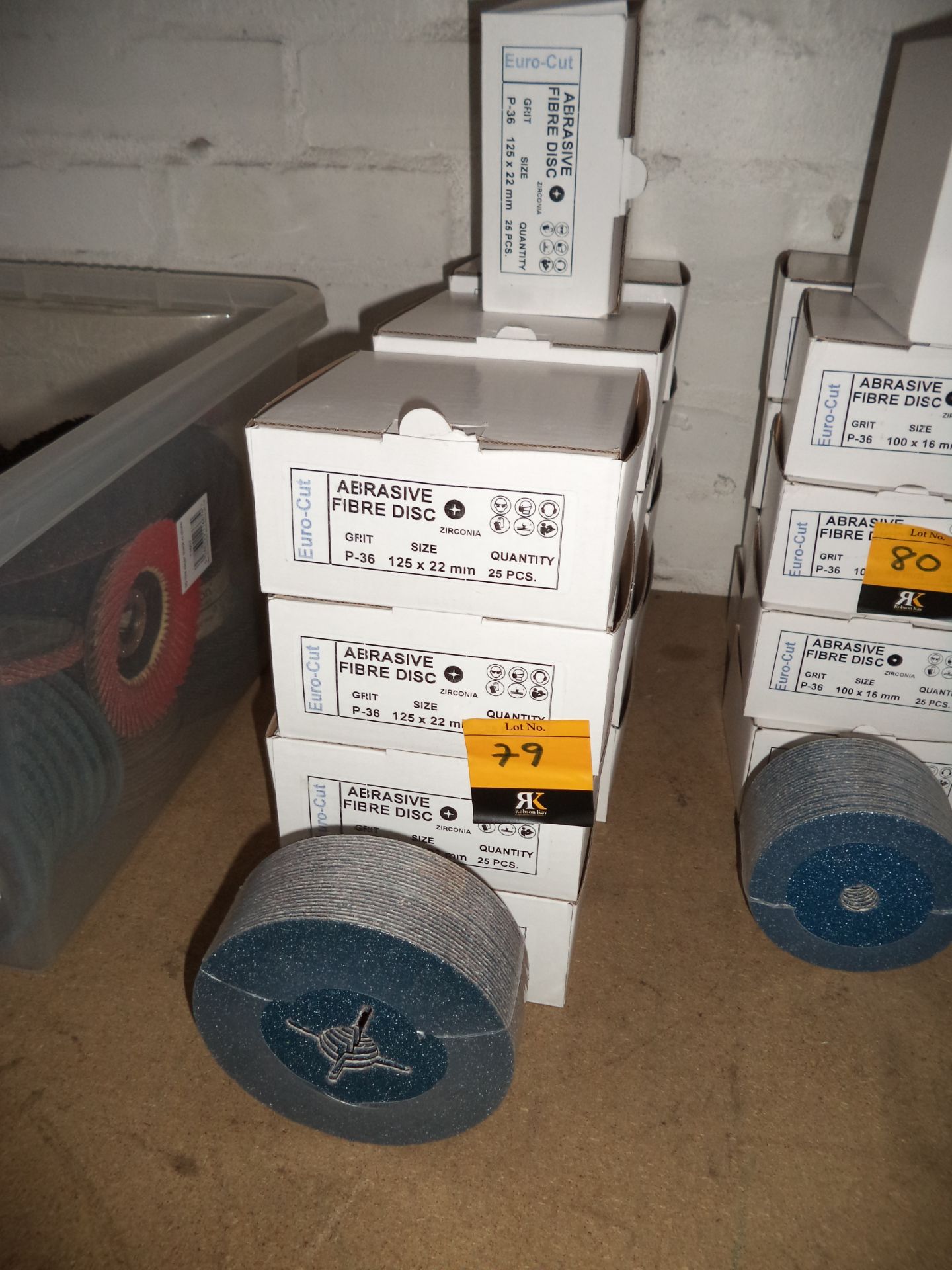325 off Abrasive Fibre sanding discs, 125mm, zirconia, grit P-36 IMPORTANT: Please remember goods