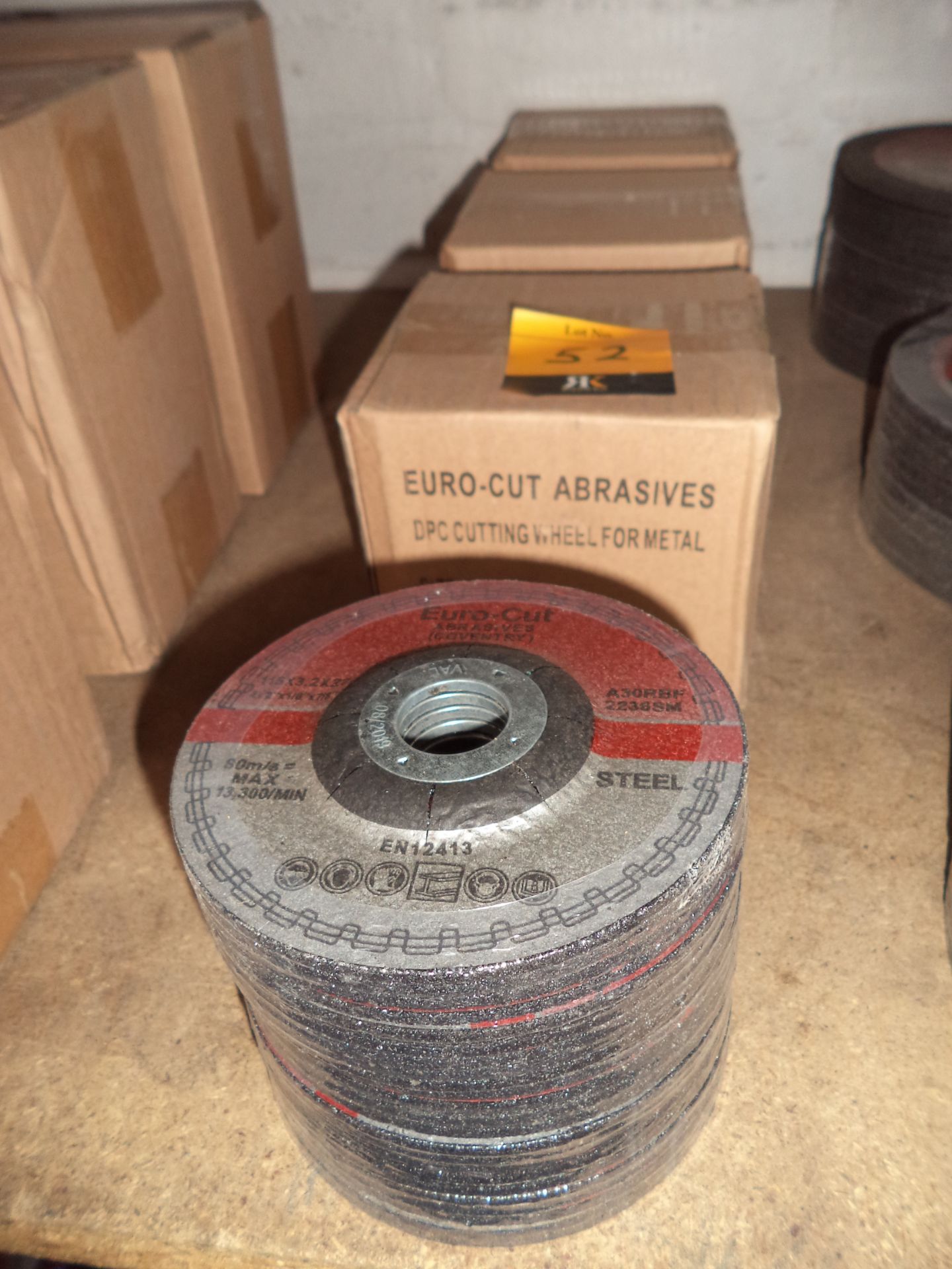 100 off Euro-cut Abrasives 115 x 3 x 22 discs IMPORTANT: Please remember goods successfully bid upon