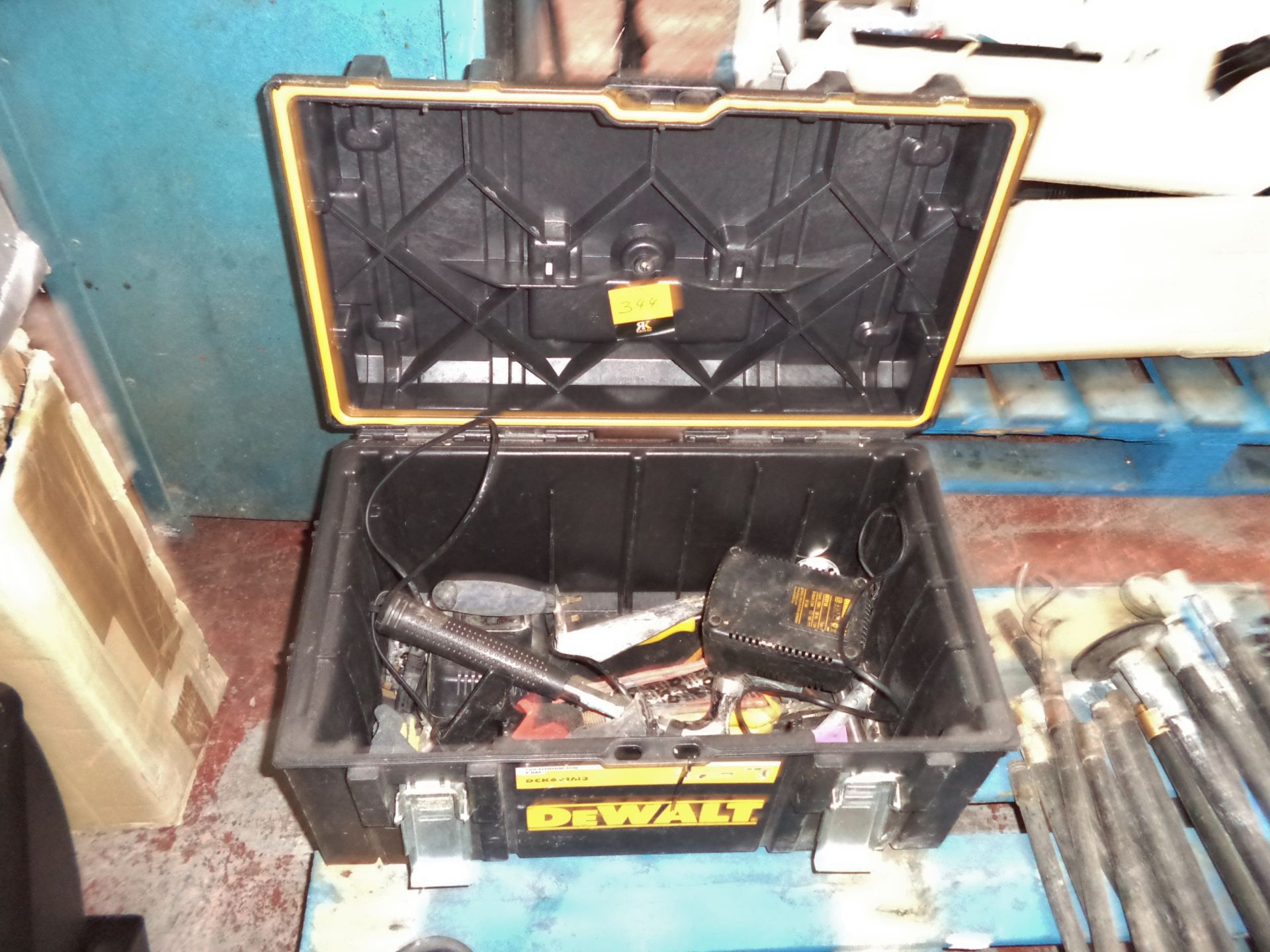 DeWalt tool chest & contents including 2 off battery chargers IMPORTANT: Please remember goods - Image 2 of 4