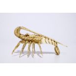 A Japanese ivory okimono of a lobster, Meiji, 19th C. Dim.: 17 x 13 cm - H.: 9 cm Condition