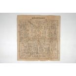 A large printed map of Beijing, China, ca. 1880 Dim.: 60,5 x 57,5 cm Condition reports and high