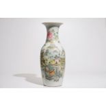 A Chinese qianjiang cai vase with "100 antiquities" design, 19/20th C. H.: 61,5 cm Condition reports