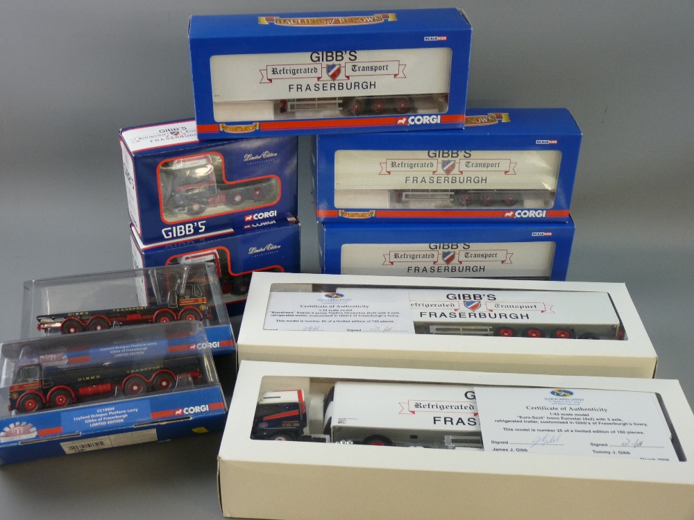 A COLLECTION OF CORGI AND ELIGOR DIECAST WAGONS (boxed) to include Daf XF Superspace tractor units,