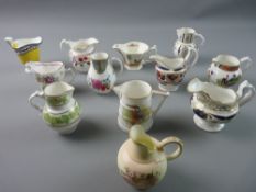 ROYAL WORCESTER HISTORICAL JUG COLLECTION - a set of twelve 250th Anniversary jugs decorated in 18th