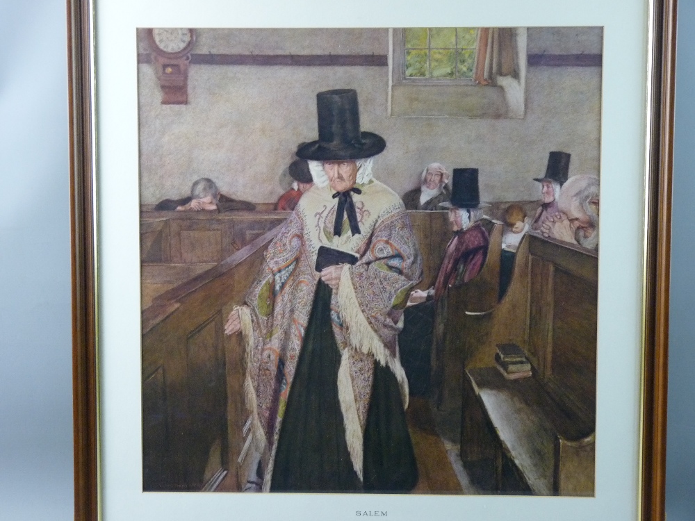 CURNOW VOSPER - 'Salem', a well preserved and well presented print of this famous painting, 50 x