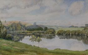 JOHN EYERS oil on board - river landscape, signed and dated 1977, 17 x 26cms