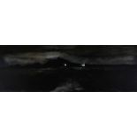 JOHN KNAPP FISHER limited edition (64/500) print - night-time Pembrokeshire landscape with chapel