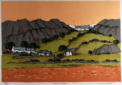 WILF ROBERTS limited edition (35/95) lithograph - Anglesey landscape, entitled 'Glan-y-Gors',