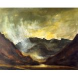 SIR KYFFIN WILLIAMS RA limited edition (141/150) print - Nant Ffrancon, Snowdonia, signed fully in