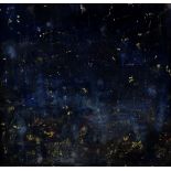 ELIN HUWS mixed media on paper - abstract, entitled 'Dark of Hope', signed and dated 2001 and