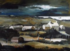 JOHN KNAPP FISHER limited edition (210/250) print - Pembrokeshire landscape 'Tregynon Farm' and