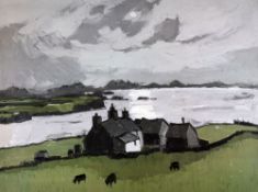 SIR KYFFIN WILLIAMS RA limited edition (113/150) print - Anglesey landscape with the iconic
