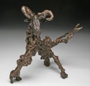 WILFRED PRITCHARD bronze limited edition (6/9) sculpture - semi-abstract animal study, entitled '