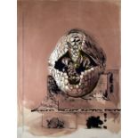 GRAHAM SUTHERLAND limited edition (52/70) lithograph - study of an armadillo from 'Bestiary Suite'