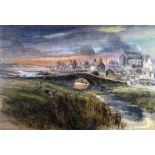 KEITH ANDREW limited edition (92/150) print - Anglesey coastal village, entitled 'Aberffraw',