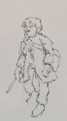 SIR KYFFIN WILLIAMS RA pen and ink drawings - the artist gifted these drawings to his friend,