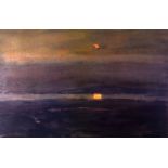 SIR KYFFIN WILLIAMS RA limited edition (141/150) print - sunset over Anglesey, entitled 'Traeth