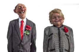 ROGER LAW & PETER FLUCK a pair of latex figures - original 'Spitting Image' caricatures of Lord Neil