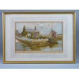 JOSEPH HUGHES CLAYTON watercolour - cottage at Cemaes, Anglesey, signed, also initialled and