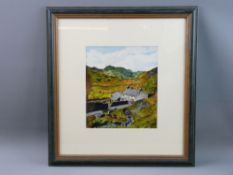 EARLY 20th CENTURY SCHOOL watercolour - Snowdonia farmstead, unsigned, 23 x 20 cms