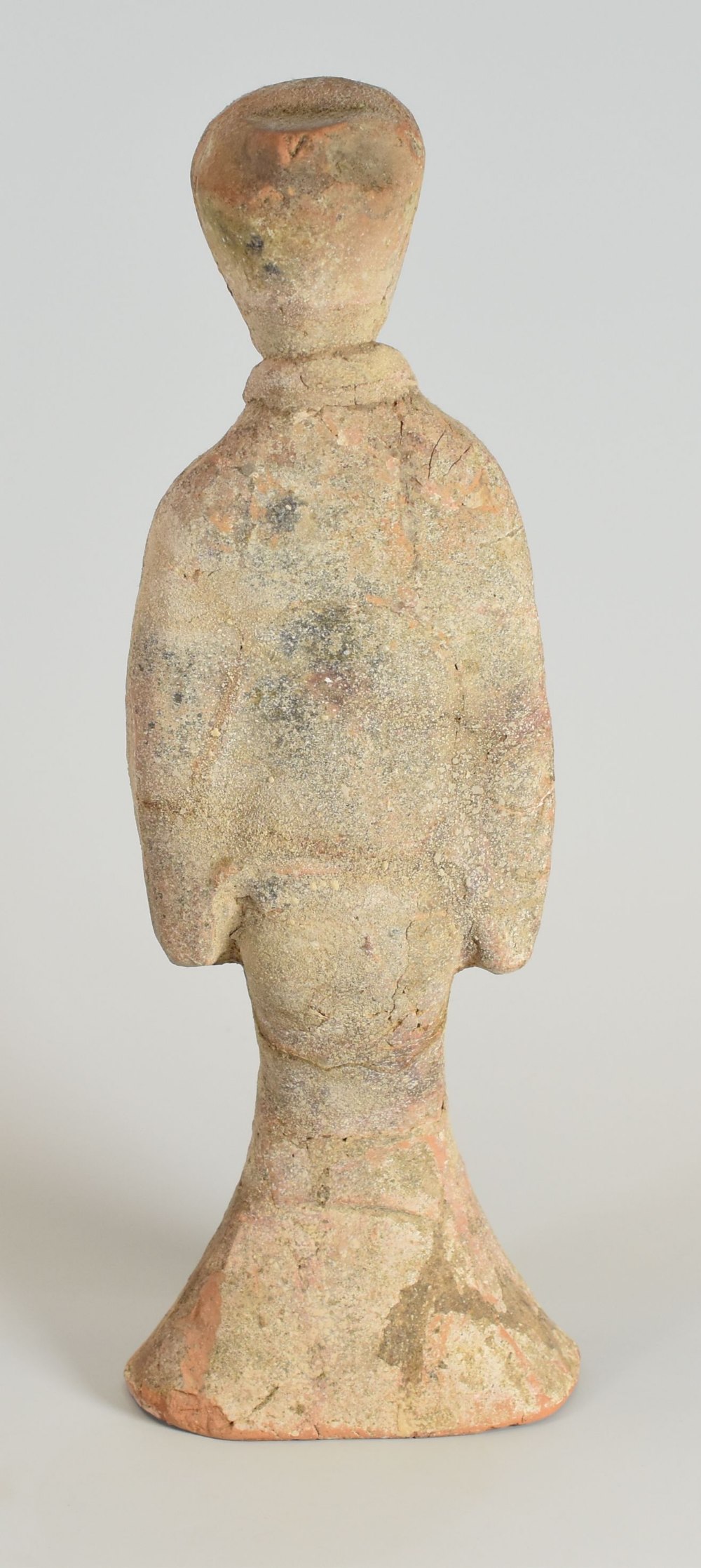 A HAN DYNASTY POTTERY FIGURE, 30cms high - Image 2 of 2