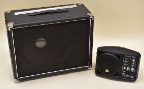A SPEAKER TOGETHER WITH A 150WATT PA / MONITOR SPEAKER