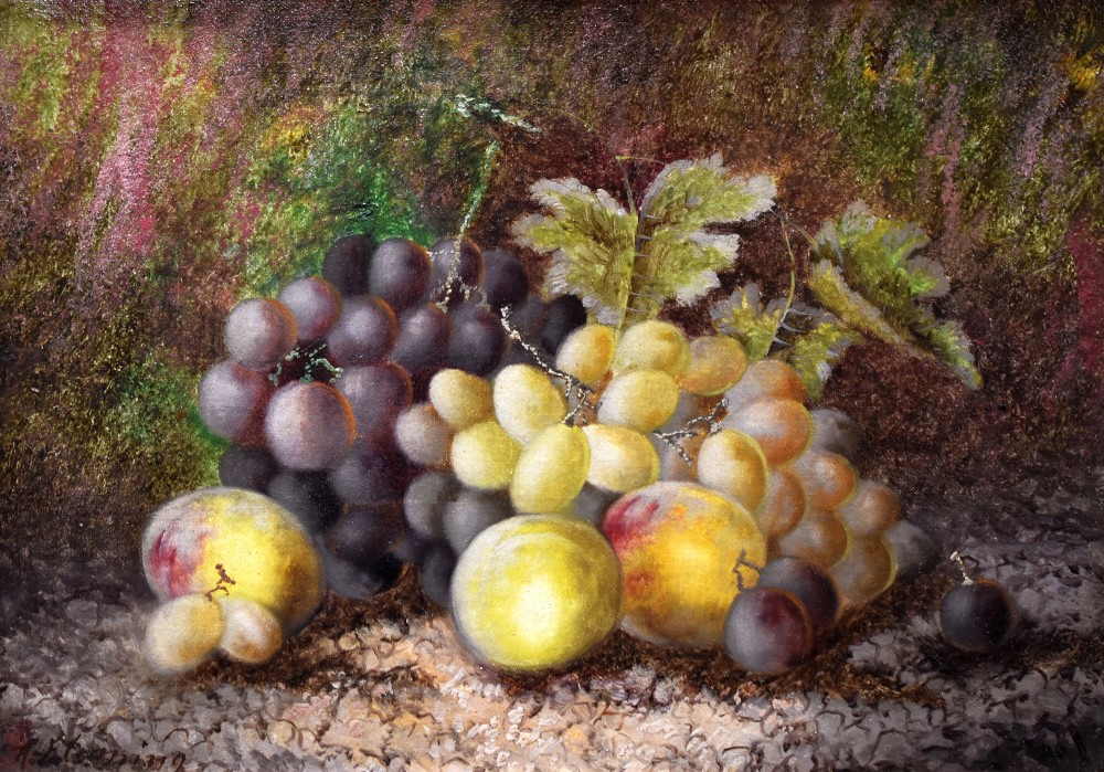 ALICE FLEMING oil on canvas, a pair - still life of fruit, signed, 24 x 35cms - Image 2 of 3