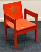 AN INVESTITURE CHAIR an icon of design being the 1969 Prince of Wales Investiture chair by Lord