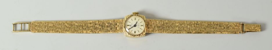 A 9CT GOLD LADIES 'PERONA' BRACELET WATCH, 23.48gms