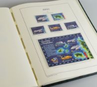 AN ALBUM OF JERSEY STAMPS professionally filled in chronological order from 1990 onwards