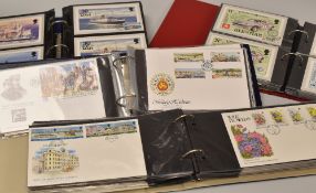 FIVE ALBUMS OF ISLE OF MAN POST OFFICE FIRST DAY COVERS ETC