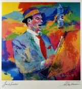 LEROY NEIMAN hand signed 1994 print - with facsimile Frank Sinatra signature, 59 x 40cms