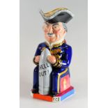 A WILKINSON TOBY JUG OF DAVID LLOYD GEORGE DESIGNED BY SIR FRANCIS CARRUTHERS commemorating WWI