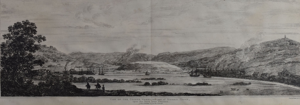 JOHN WOOD a pair of etchings - historic South Wales views entitled 'Merthyr Tydfil' and 'View of the - Image 2 of 2