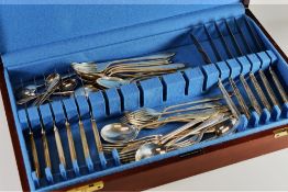 A QUANTITY OF SOLID SILVER SPOONS & FORKS, of plain form, Sheffield 1975 44.8ozs total; together