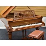 A BECHSTEIN MODEL 'A' GRAND PIANO in a rosewood case on turned octagonal legs and having eighty-five