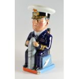 A WILKINSON TOBY JUG OF ADMIRAL DAVID EARL BEATTY DESIGNED BY SIR FRANCIS CARRUTHERS commemorating