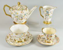 A ROYAL STAFFORD BONE CHINA BREAKFAST-SET with pretty floral PLEASE NOTE THIS LOT HAS BEEN AMENDED