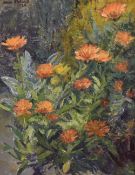 JOAN OXLAND oil on board - floral study, signed and dated 1994, 45 x 33cms