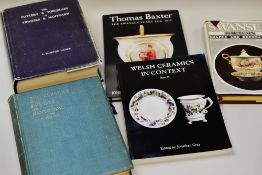 FIVE BOOKS RELATING TO WELSH CERAMICS including 'Swansea Porcelain Shapes & Decorations'