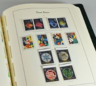 A GREEN ALBUM OF COMPREHENSIVELY FILLED GREAT BRITAIN STAMPS in chronological order from 1971