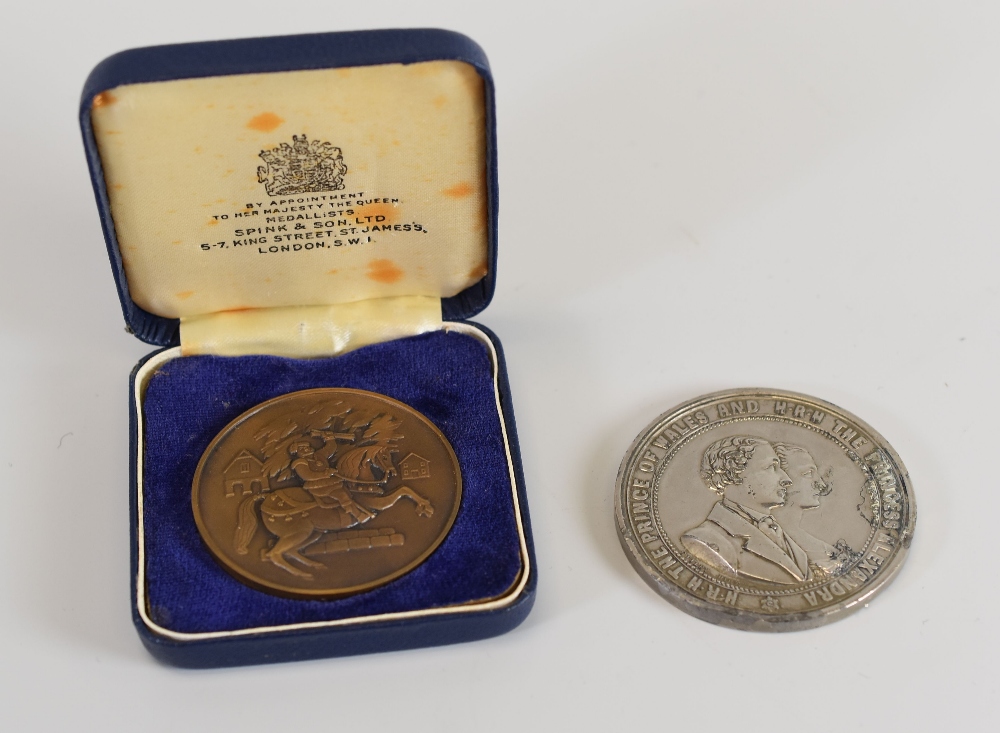 A CASED BRONZE EISTEDDFOD AT CAERWYS COMMEMORATIVE MEDALLION, 1568-1968 by Spink & Co and A