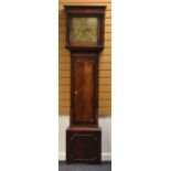 AN EIGHTEENTH CENTURY LONGCASE CLOCK BY JOSEPH WILKINSON OF WIGTON in mahogany and having a brass