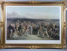 THE GOLFERS - AFTER CHARLES E WAGSTAFFE engraving - 'A Grand Match over St Andrew's Links' from an