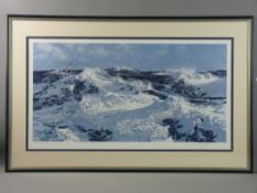 KEITH SHACKLETON 1986 limited edition (51/950) print - seascape, 81 x 44 cms