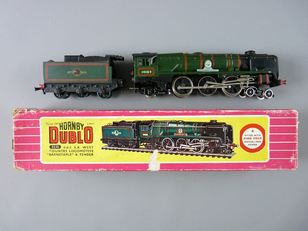 MODEL RAILWAY - Hornby Dublo 2235 S R West Country 'Barnstaple' and tender, boxed, serviced and test